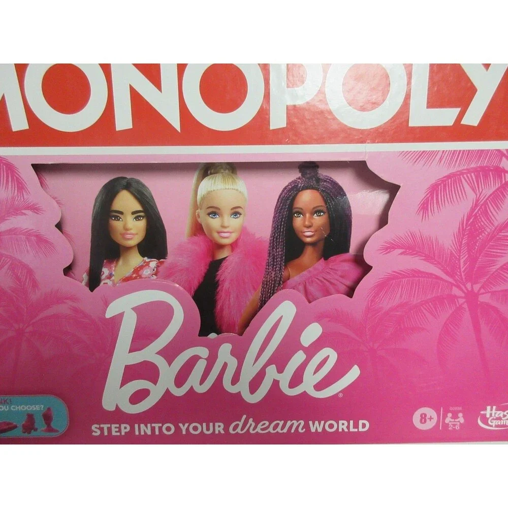 Monopoly Barbie Edition Board Game Step Into Your Dream World